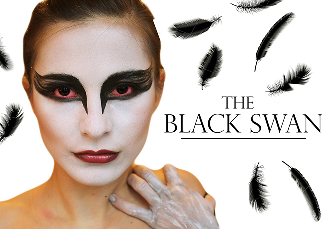 black swan makeup